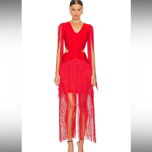 ELLIAT Levity Dress in Scarlet Red - Picture 3 of 4